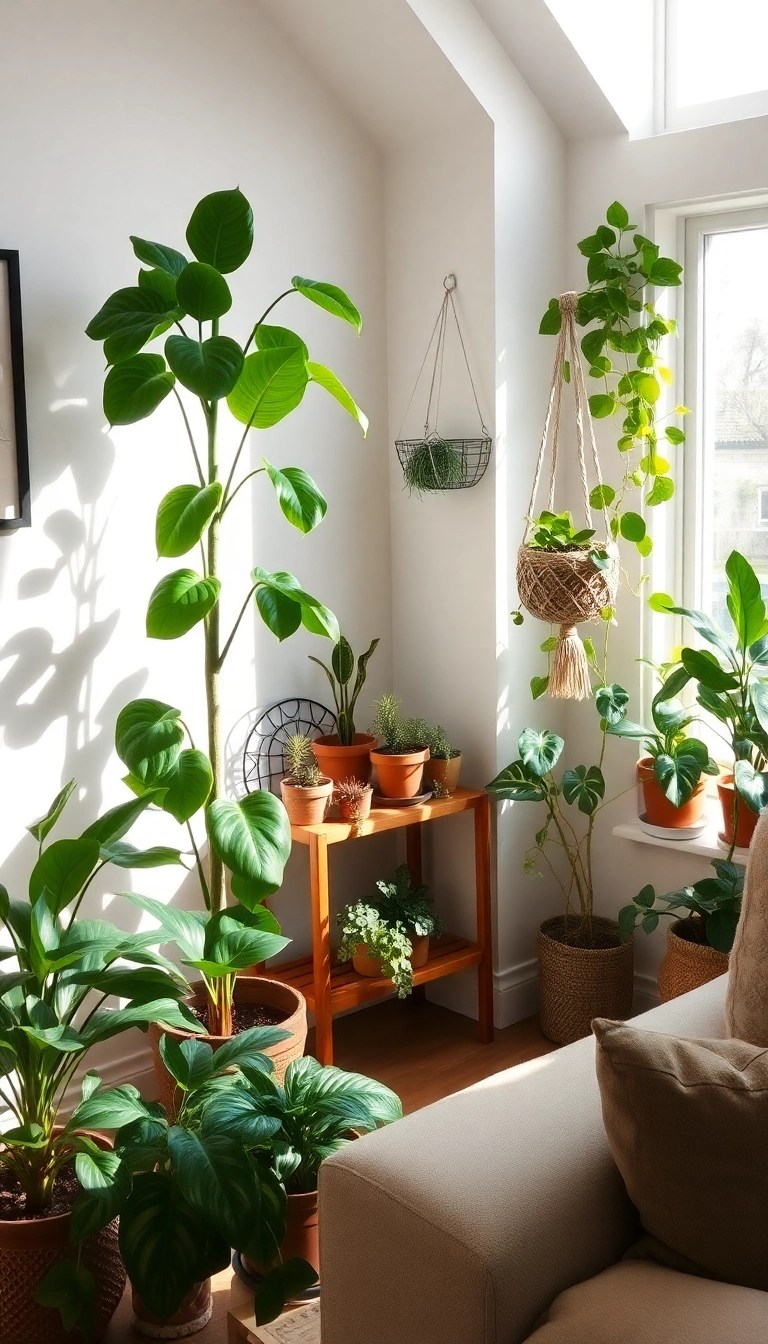 13 Boho Decor Ideas That'll Make You Feel Like You're in a Dream! - 1. Lush Indoor Plants