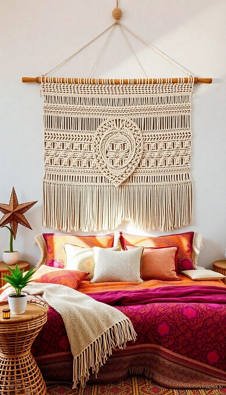 13 Boho Decor Ideas That'll Make You Feel Like You're in a Dream! - 2. Macrame Wall Hangings