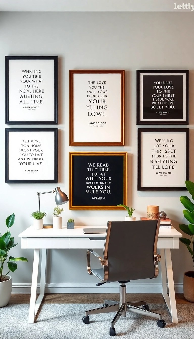 17 Unique Wall Art Ideas That'll Transform Your Home in Minutes (#11 Will Wow You!) - 17. Personalized Quote Art